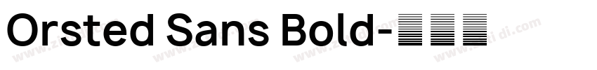 Orsted Sans Bold字体转换